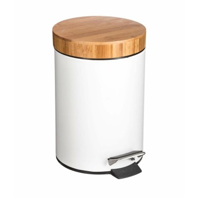 Pedal bin 5five Simply Smart Natureo White Natural 3 L