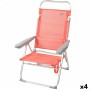 Chaise Pliante Aktive Flamingo Corail 48 x 99 x 57 cm (4 Unités)