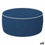 Pouf gonflable Aktive Blue marine Classique 53 x 23 x 53 cm (4 Unités)