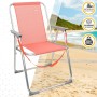 Chaise Pliante Aktive Flamingo Corail 44 x 76 x 45 cm (4 Unités)