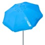 Parasol Aktive UV50 Ø 200 cm Bleu Polyester Aluminium 200 x 198,5 x 200 cm (6 Unités)