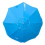 Parasol Aktive UV50 Ø 200 cm Bleu Polyester Aluminium 200 x 198,5 x 200 cm (6 Unités)