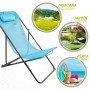 Reclining lounder Aktive Blue 53 x 87 x 78 cm (4 Units)