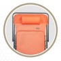 Chaise longue inclinable Aktive Orange 53 x 87 x 78 cm (4 Unités)