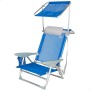 Chaise de Plage Aktive Bleu 47 x 67 x 43 cm (2 Unités)