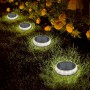 Set of solar garden lights Aktive 2 Pieces Plastic 12 x 13,5 x 12 cm (6 Units)