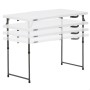 Folding Table Lifetime White 122 x 91,5 x 61 cm Steel HDPE