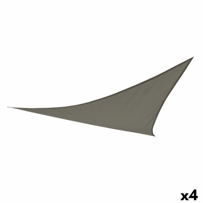 Awning Aktive Triangular 500 x 0,5 x 500 cm Grey Polyester (4 Units)