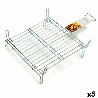 Grill Double 40 x 40 cm Acier zingué (5 Unités)