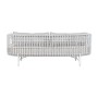 Canapé Home ESPRIT Blanc Beige Métal 180 x 66 x 66 cm