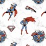 Stain-proof resined tablecloth Superman 05 Multicolour 150 x 150 cm