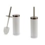 Toilet Brush White Silver Plastic 9,5 x 38,5 x 9,5 cm (6 Units)