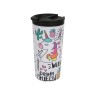 Tasse Thermos avec Couvercle iTotal Double paroi Blanc Licorne Acier inoxydable 350 ml