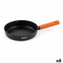 Poêle Quttin Gastro Noir Orange 42 x 27,5 x 5,4 cm (6 Unités)