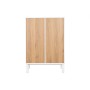 Chest of drawers Home ESPRIT White Natural polypropylene MDF Wood 80 x 40 x 117 cm