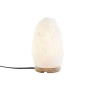 Lampe de bureau DKD Home Decor Blanc Sel Acacia 15 W 220 V 12 x 9 x 20 cm