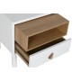 Nightstand Home ESPRIT White Natural Polyurethane MDF Wood 48 x 40 x 55 cm