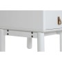 Table de Nuit Home ESPRIT Blanc Naturel Polyuréthane Bois MDF 48 x 40 x 55 cm