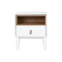 Nightstand Home ESPRIT White Natural Polyurethane MDF Wood 48 x 40 x 55 cm