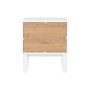 Nightstand Home ESPRIT White Natural Polyurethane MDF Wood 48 x 40 x 55 cm