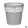 Self-watering flowerpot Stefanplast Cloe Grey Plastic 19 x 19 x 19 cm (12 Units)