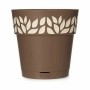 Self-watering flowerpot Stefanplast Cloe Brown Plastic 25 x 25 x 25 cm (6 Units)