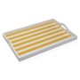 Tray Versa Yellow MDF Wood 30 x 5 x 45 cm Stripes