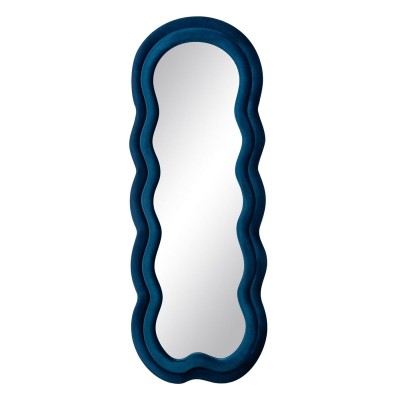 Wall mirror Blue Franela Wood Crystal Vertical 60 x 4 x 160 cm