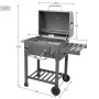 Barbecue Portable Aktive Metal Steel 102 x 104 x 65 cm