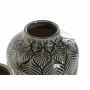 Vase DKD Home Decor Beige Porcelain Grey Green Oriental 16 x 16 x 26 cm (2 Units)  