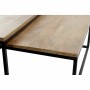 Set of 2 tables DKD Home Decor Brown Black 90 x 90 x 40 cm