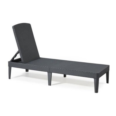 Chaise longue Allibert Jaipur Gris foncé 187 x 58 x 29 cm