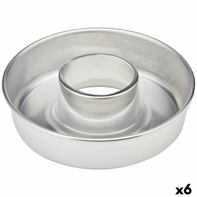 Baking Mould VR Aluminium Silver Ø 22 cm (6 Units)