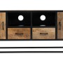 TV furniture MARA Natural Black Wood Iron 150 x 40 x 55 cm