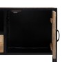 TV furniture MARA Natural Black Wood Iron 150 x 40 x 55 cm