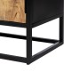 TV furniture MARA Natural Black Wood Iron 150 x 40 x 55 cm