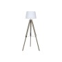 Floor Lamp Home ESPRIT White Brown Wood 40 x 40 x 150 cm