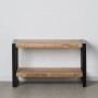 Side table MANGO 100 x 40 x 60 cm Natural Black Wood Iron