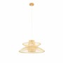 Ceiling Light DKD Home Decor 50 x 50 x 22 cm Light brown Bamboo 50 W