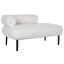 Canapé DKD Home Decor Blanc Noir Métal Scandi 127,5 x 73,5 x 64 cm