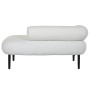 Canapé DKD Home Decor Blanc Noir Métal Scandi 127,5 x 73,5 x 64 cm