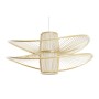 Ceiling Light DKD Home Decor White Brown Bamboo 50 W 70 x 70 x 32 cm