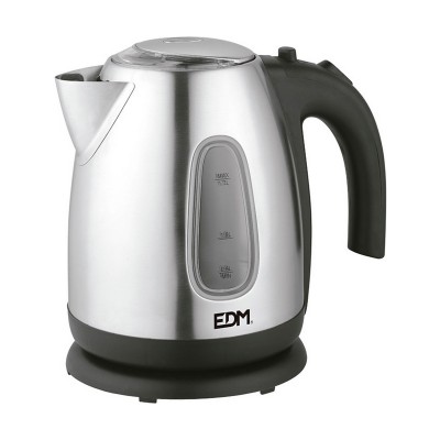 Kettle EDM Kettle Black Multicolour Stainless steel 2200 W 1,7 L