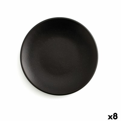 Assiette plate Anaflor Barro Anaflor Noir Faïence Ø 29 cm Viande (8 Unités)