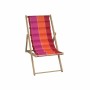 Chaise longue Jardin Prive Rouge Rayures 106 x 55 x 95 cm