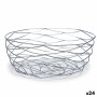 Fruit Bowl Silver Metal 27 x 11 x 27 cm (24 Units)