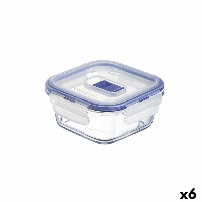 Hermetic Lunch Box Luminarc Pure Box Active 380 ml Bicoloured Glass (6 Units)