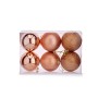 Set of Christmas balls Copper Plastic 8 x 9 x 8 cm (24 Units)