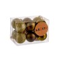 Lot de boules de Noël 4 x 5 x 4 cm Vert Plastique (12 Unités)