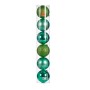 Set of Christmas balls 6 Pieces Green Plastic 15 x 16 x 15 cm (4 Units)